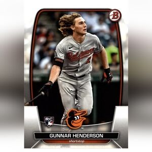 Gunnar Henderson Rookie ⚾ MLB Baseball Trading Card 🔥 Baltimore Orioles